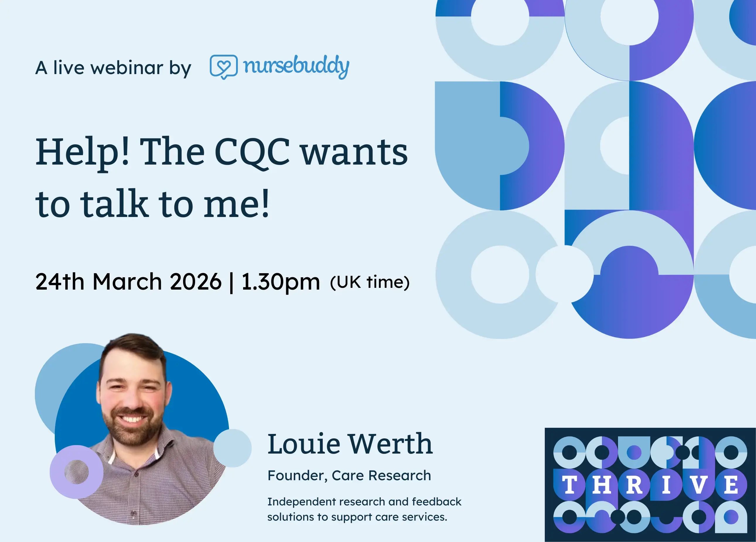Live webinar: Help! The CQC wants to talk to me!