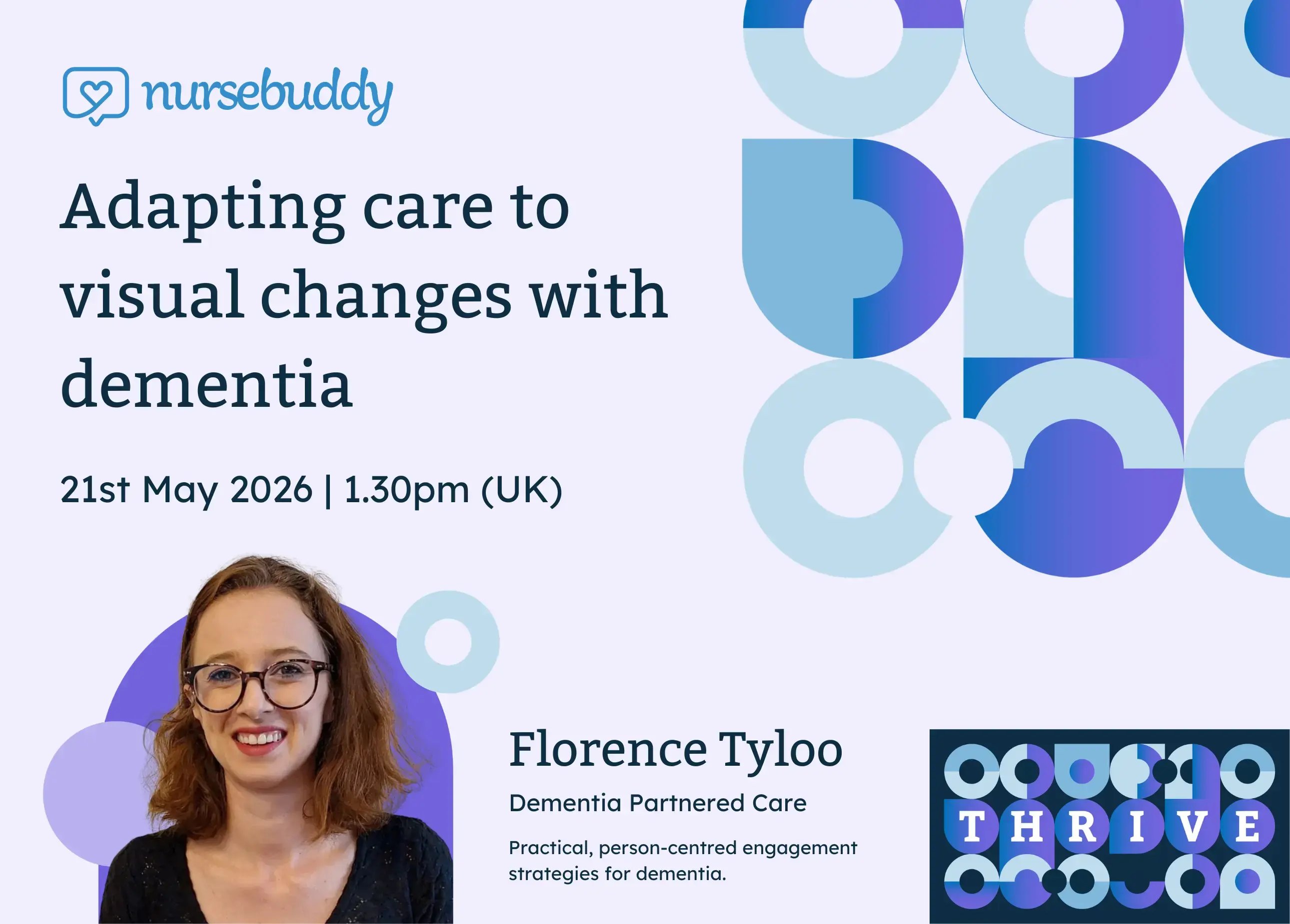 Live webinar: Adapting to visual changes in people with dementia