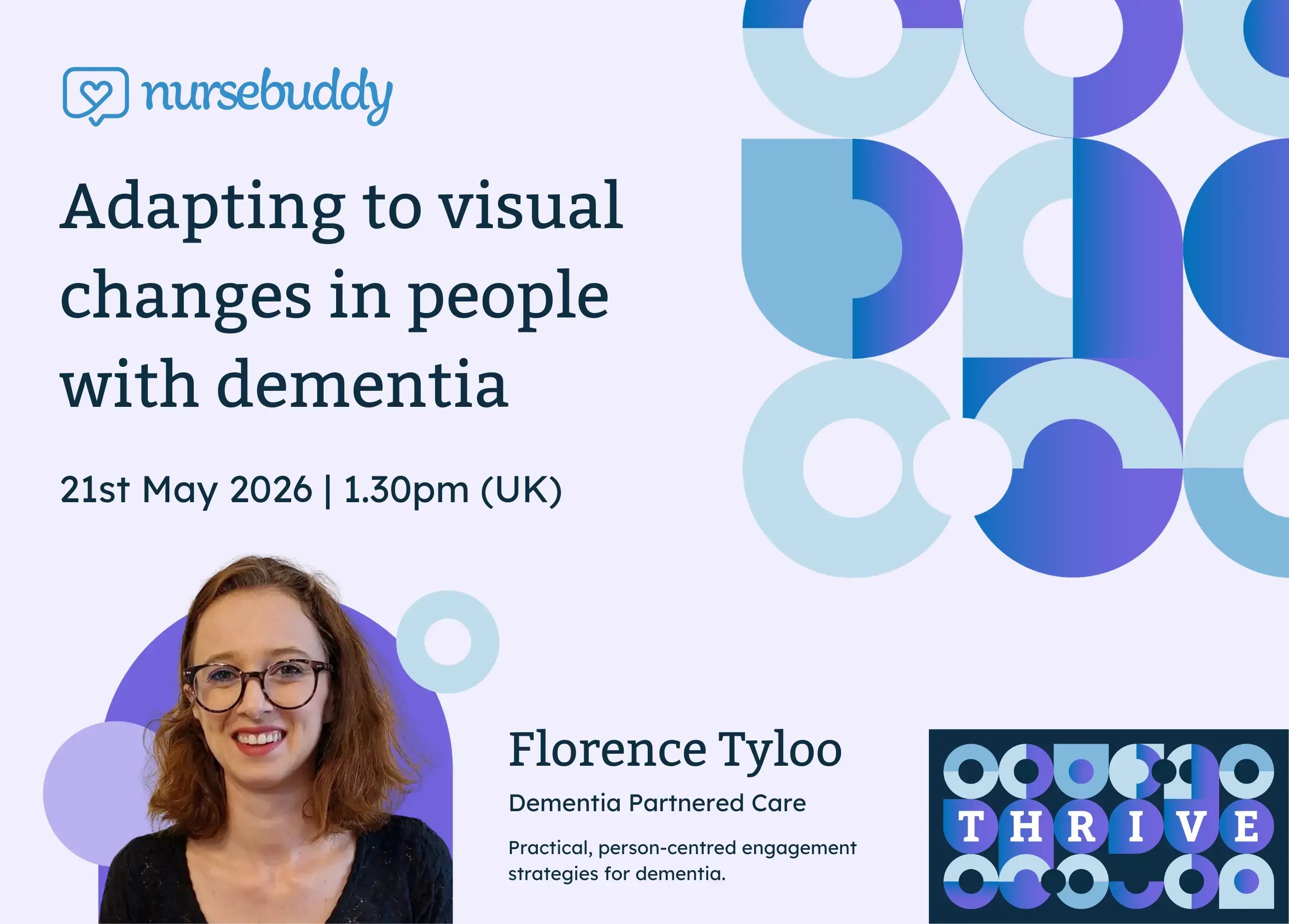 Live webinar: Adapting to visual changes in people with dementia