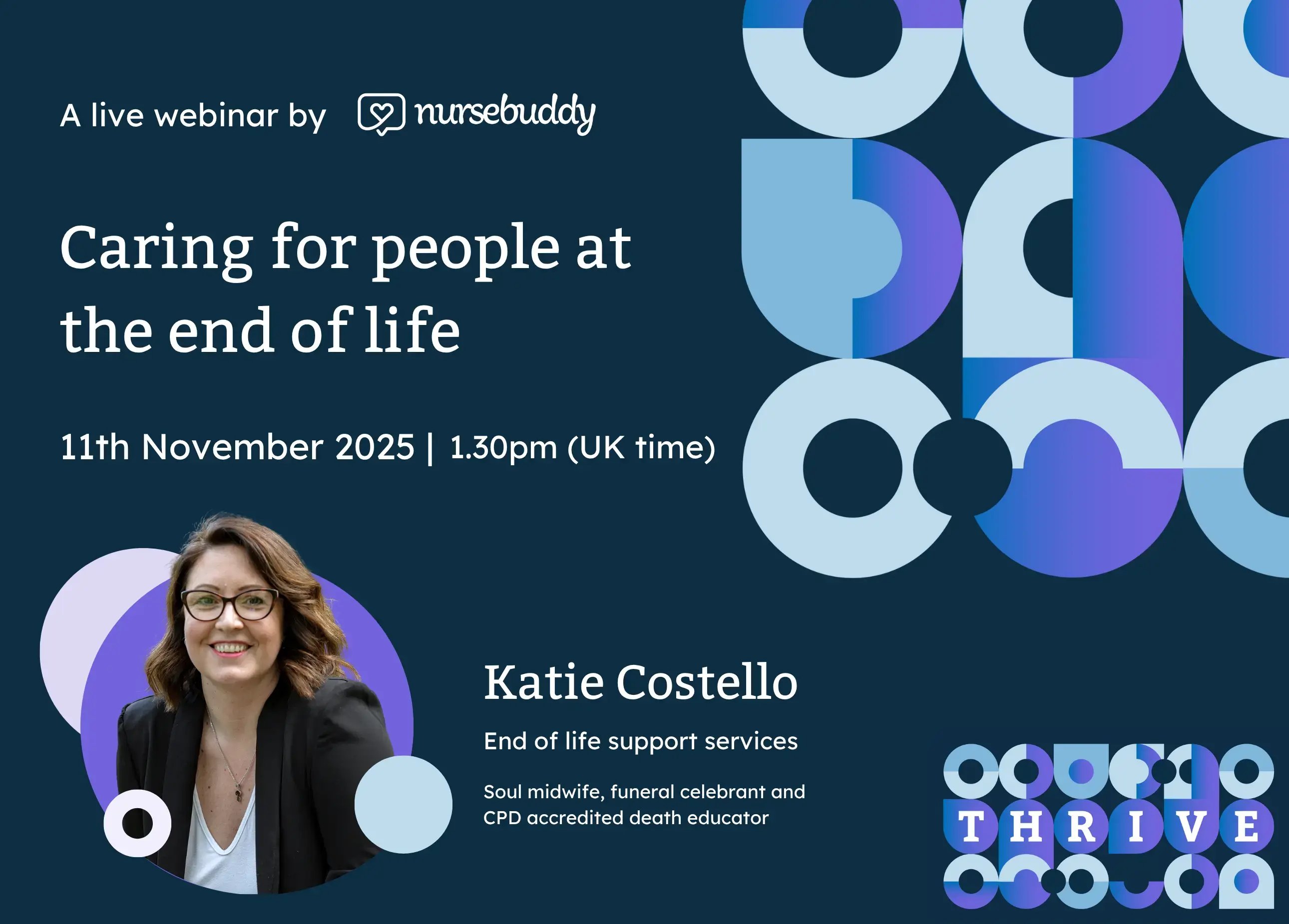 Live webinar: Caring for people at the end of life