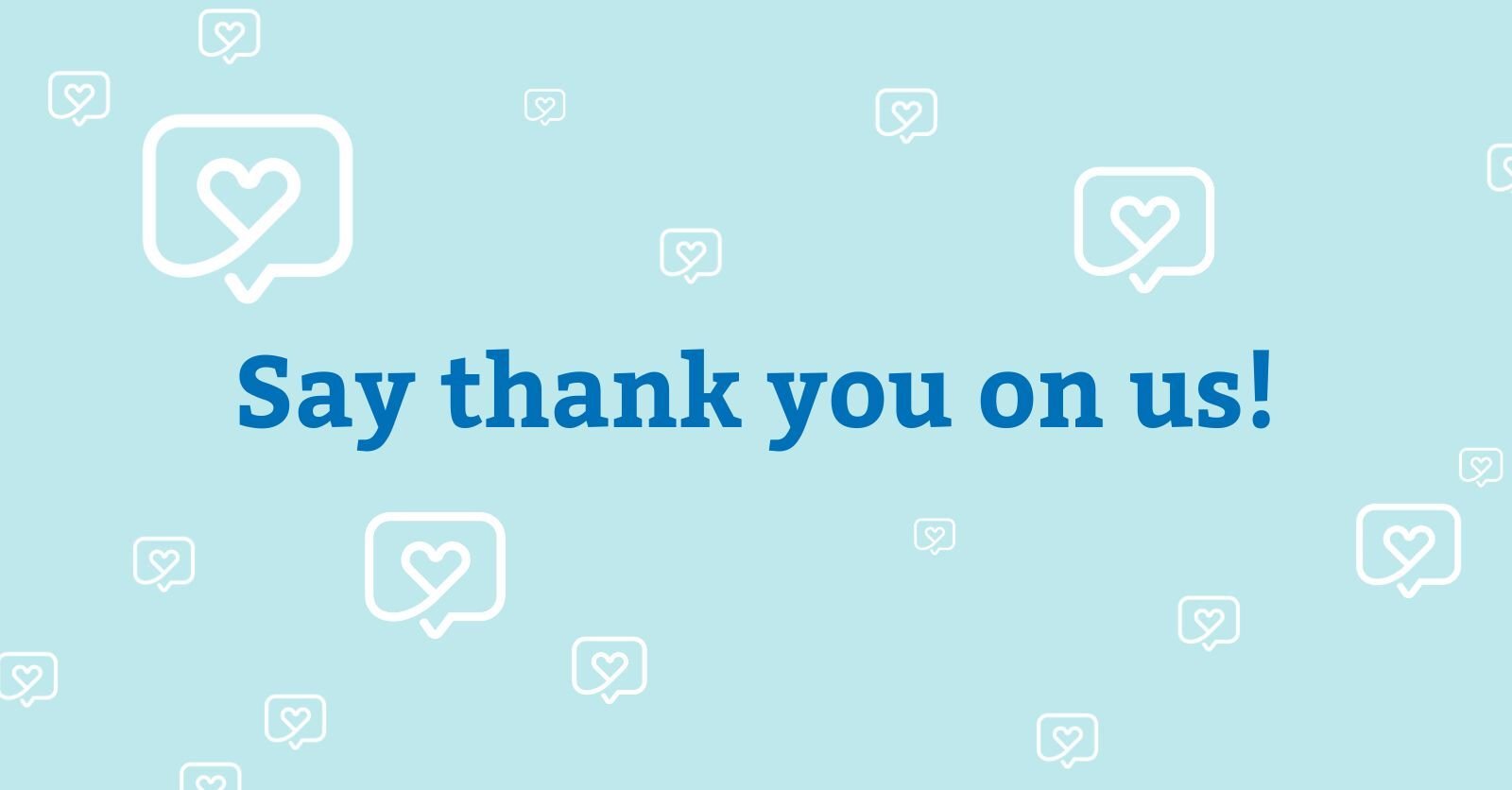 Say thank you on Nursebuddy