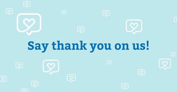Say thank you on Nursebuddy
