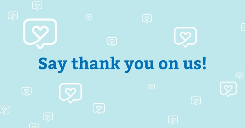 Say thank you on Nursebuddy