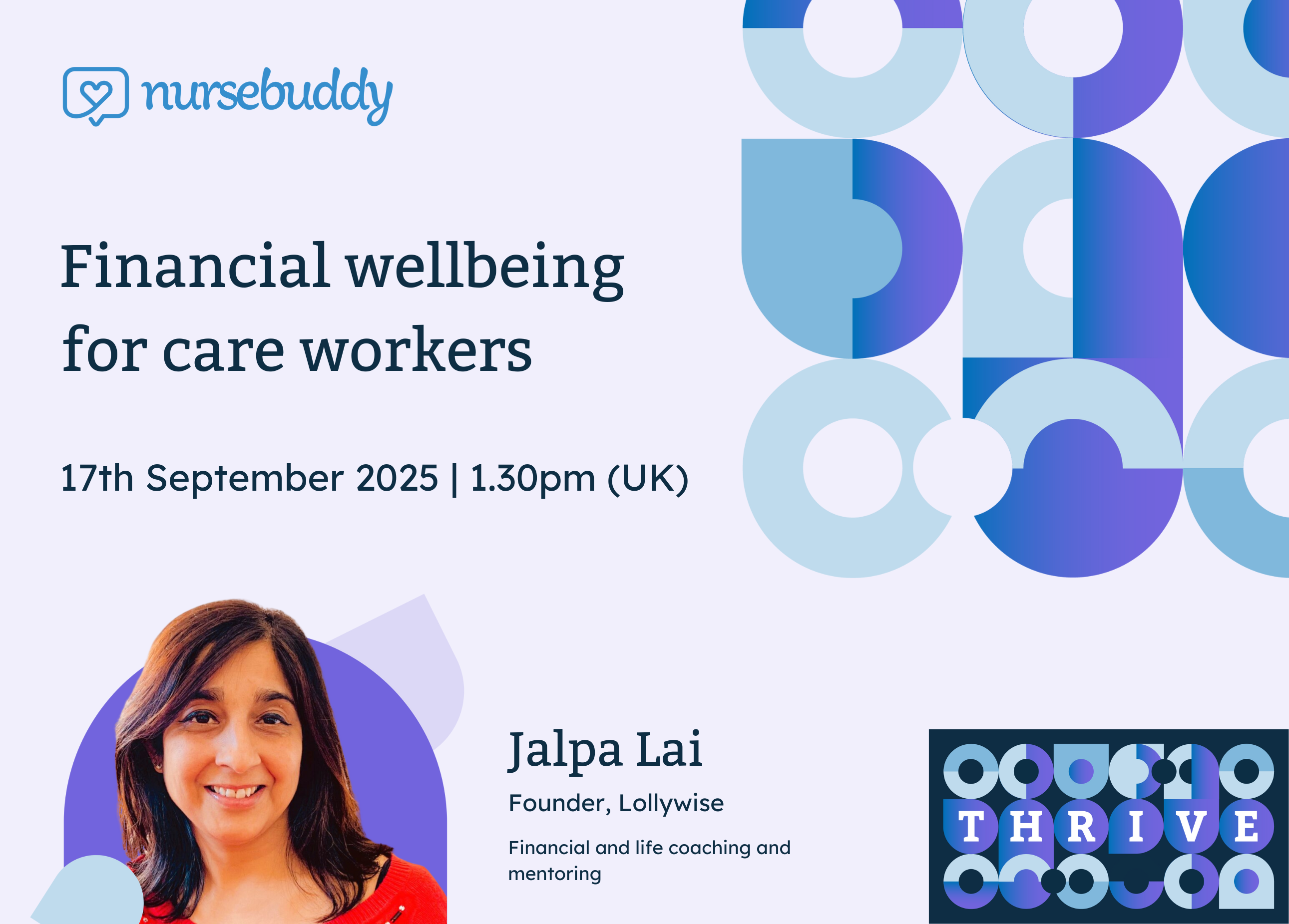 Financial wellbeing for care workers - a live webinar from Nursebuddy with Lollywise
