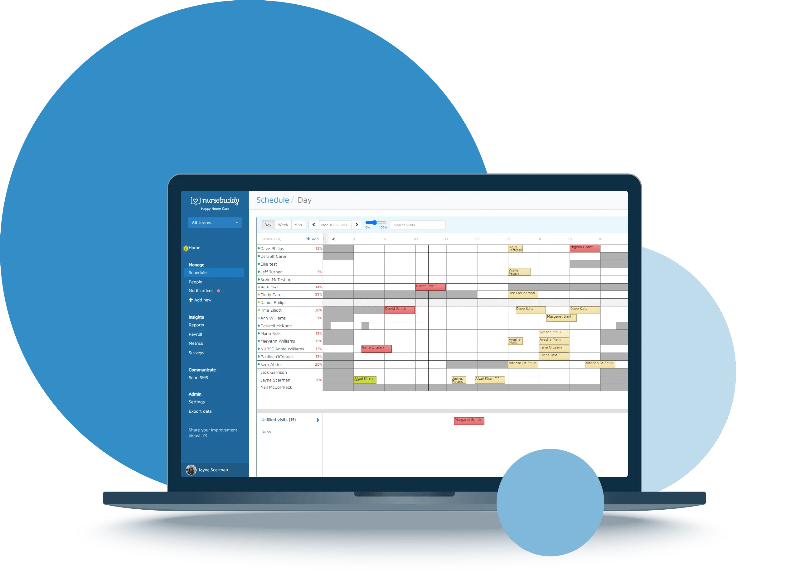 Scheduling a rota with Nursebuddy