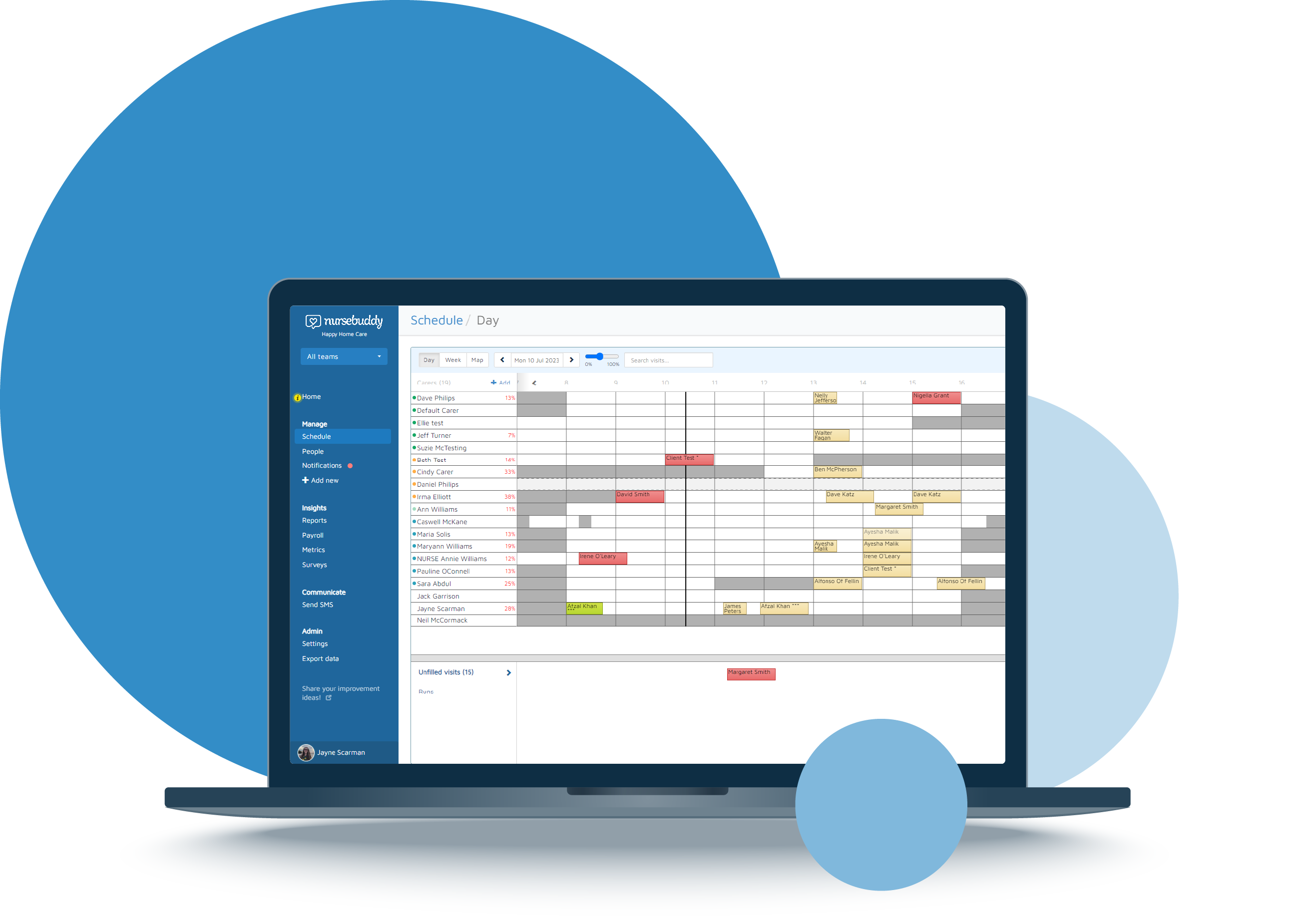 Scheduling a rota with Nursebuddy