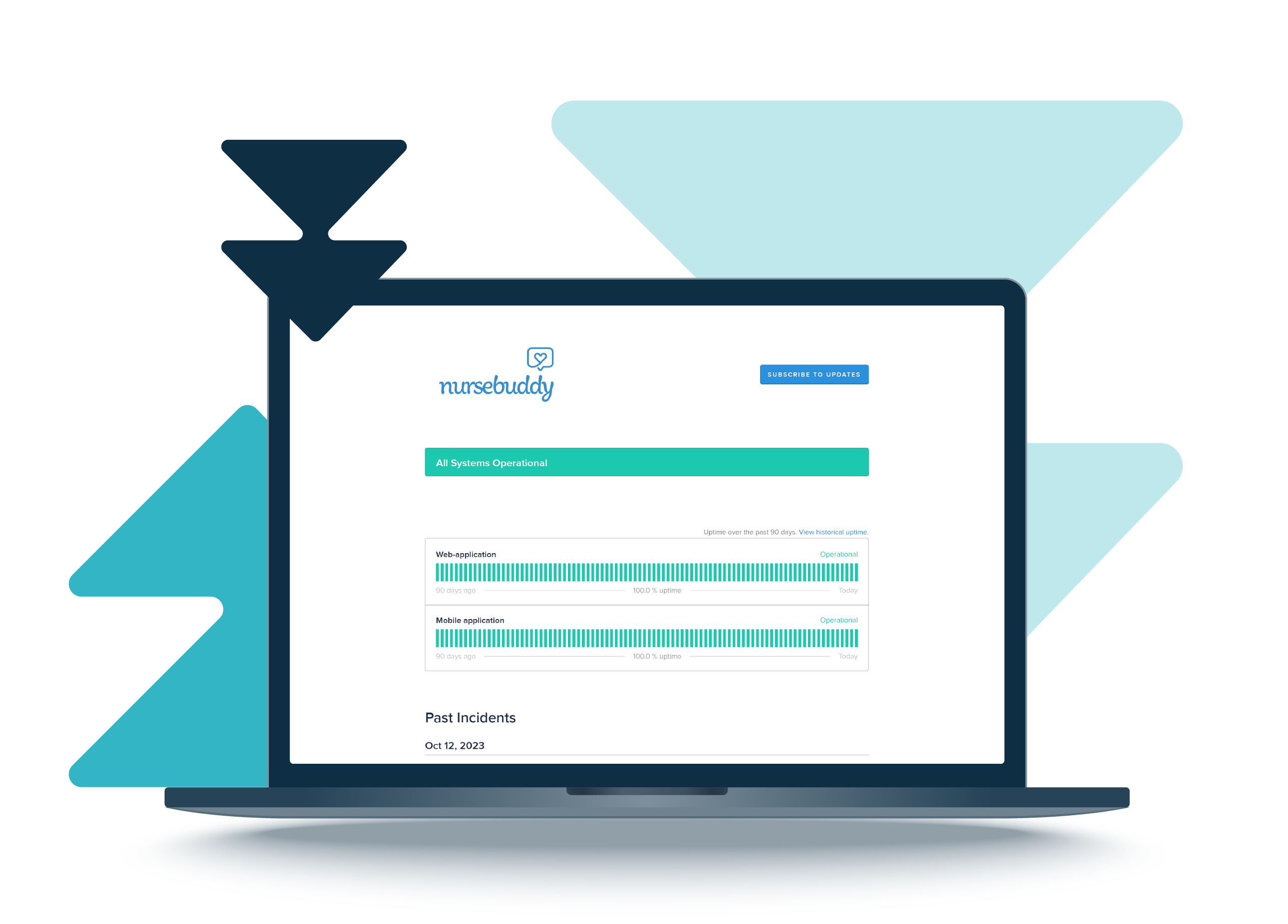 Nursebuddy service status screen